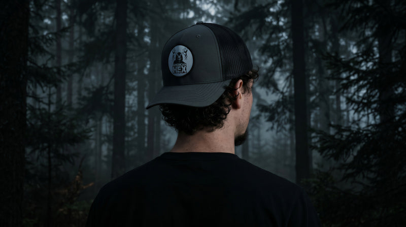 AMERICAN HEX Grey + Black Snap Back Hat